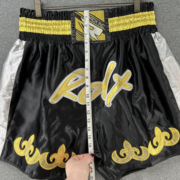 NEW RDX Beyond Fighting MMA Boxing Shorts XXXL Black Gold White Kickboxing - Picture 11 of 16